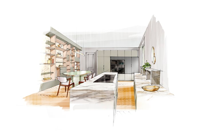 cuisine-ilot-appartement-haussmannien-perene cuisine-ilot-appartement-haussmannien-perene