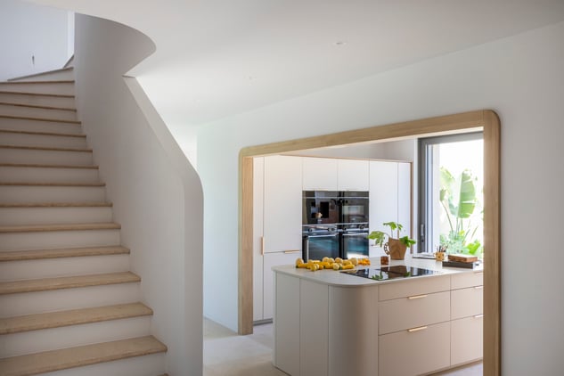 Cuisine sur mesure avec ilot central