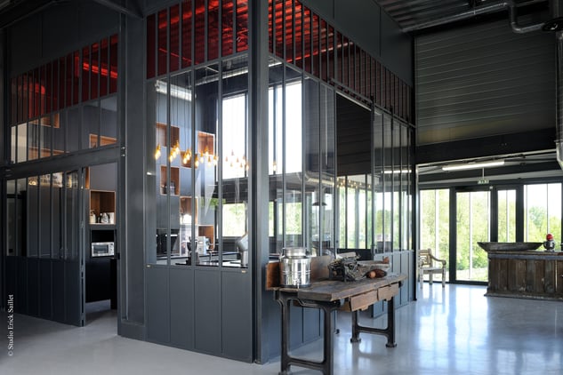 Verriere cuisine industrielle de la chocolaterie