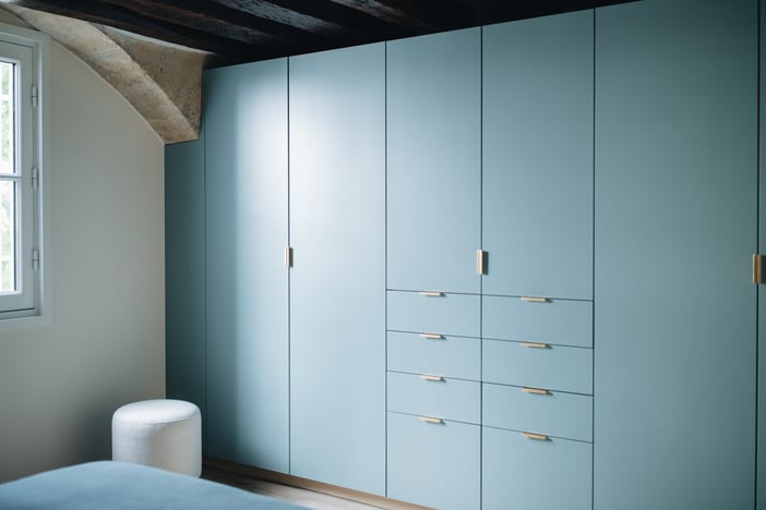 Dressing bleu sur mesure