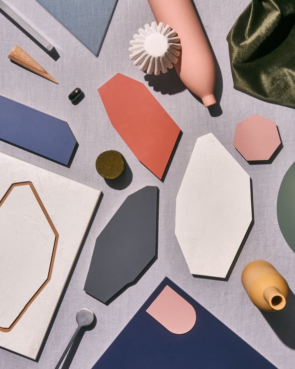 Matières et couleurs, moodboard Perene