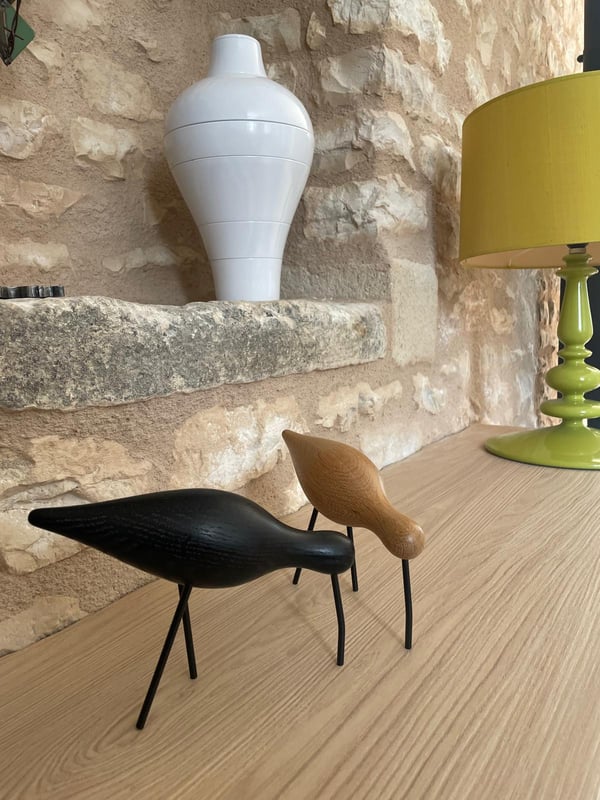 détail tablettage meuble TV
