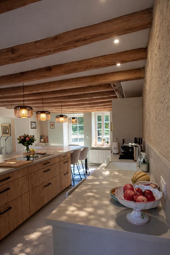 Cuisine intemporelle en bois massif6