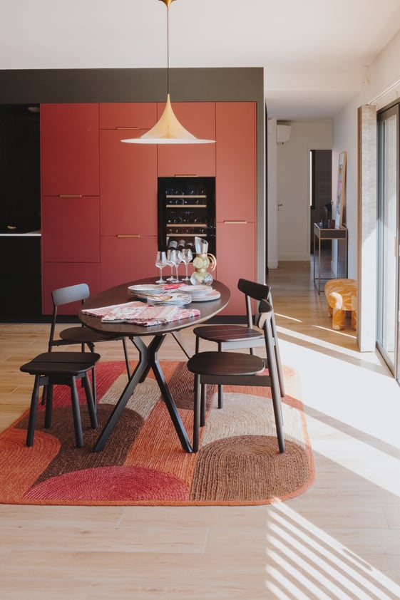 Cuisine vue meuble et salle a manger