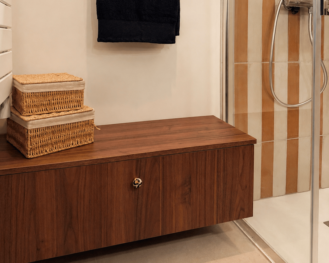 Zoom sur l'assise & rangement