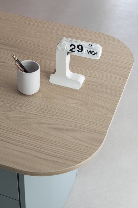 Bureau focus décoration minimaliste du cabinet dentaire