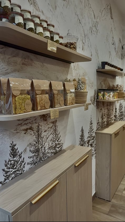 Vue détaillée des rangements et de leur agencement. Vue détaillée des rangements et de leur agencement.