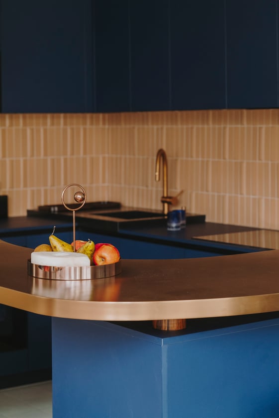 Cuisine moderne bleu Perene Cuisine moderne bleu Perene