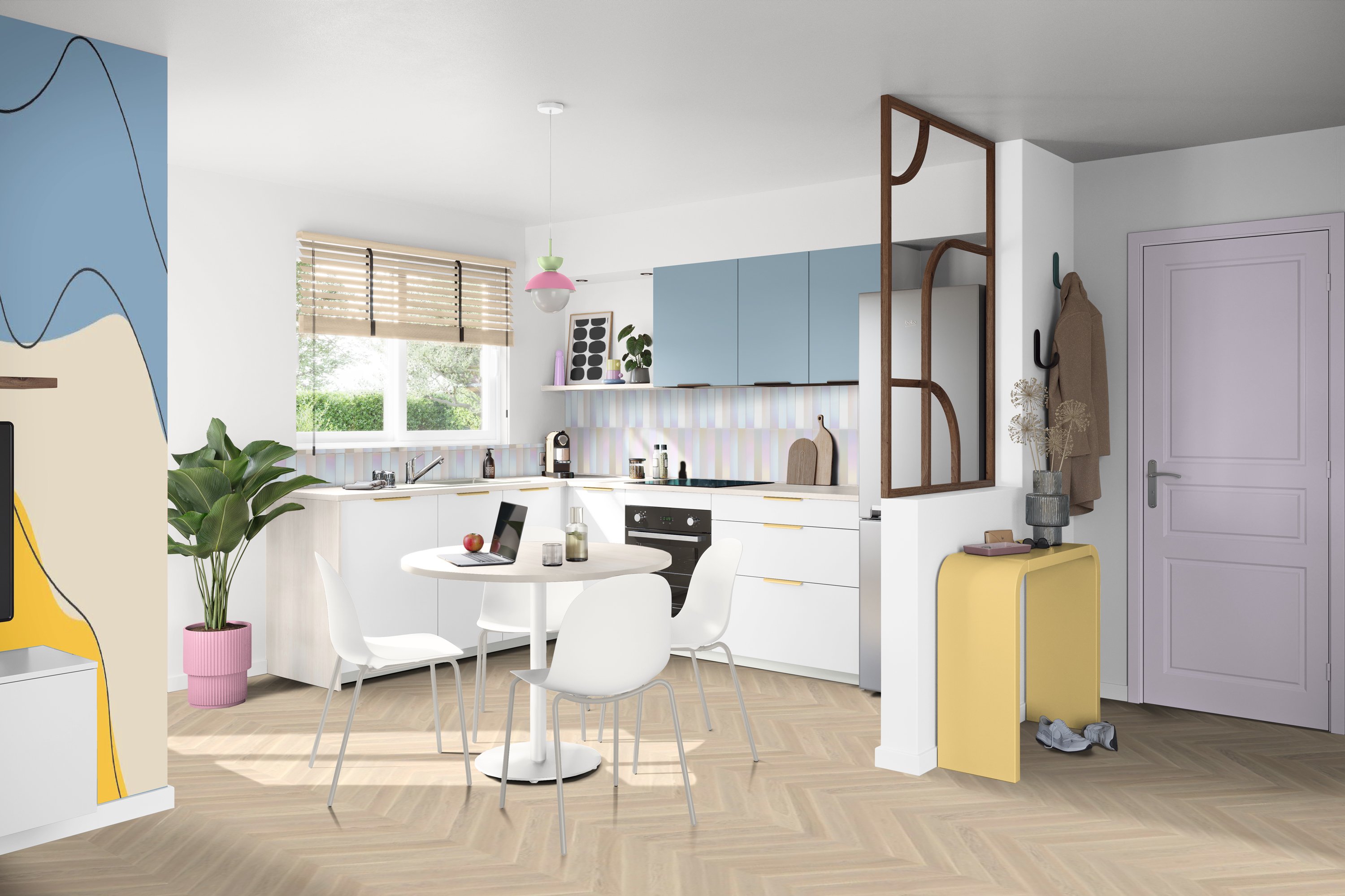 socooc-cuisines-equipees-smart-bleu-azur socooc-cuisines-equipees-smart-bleu-azur