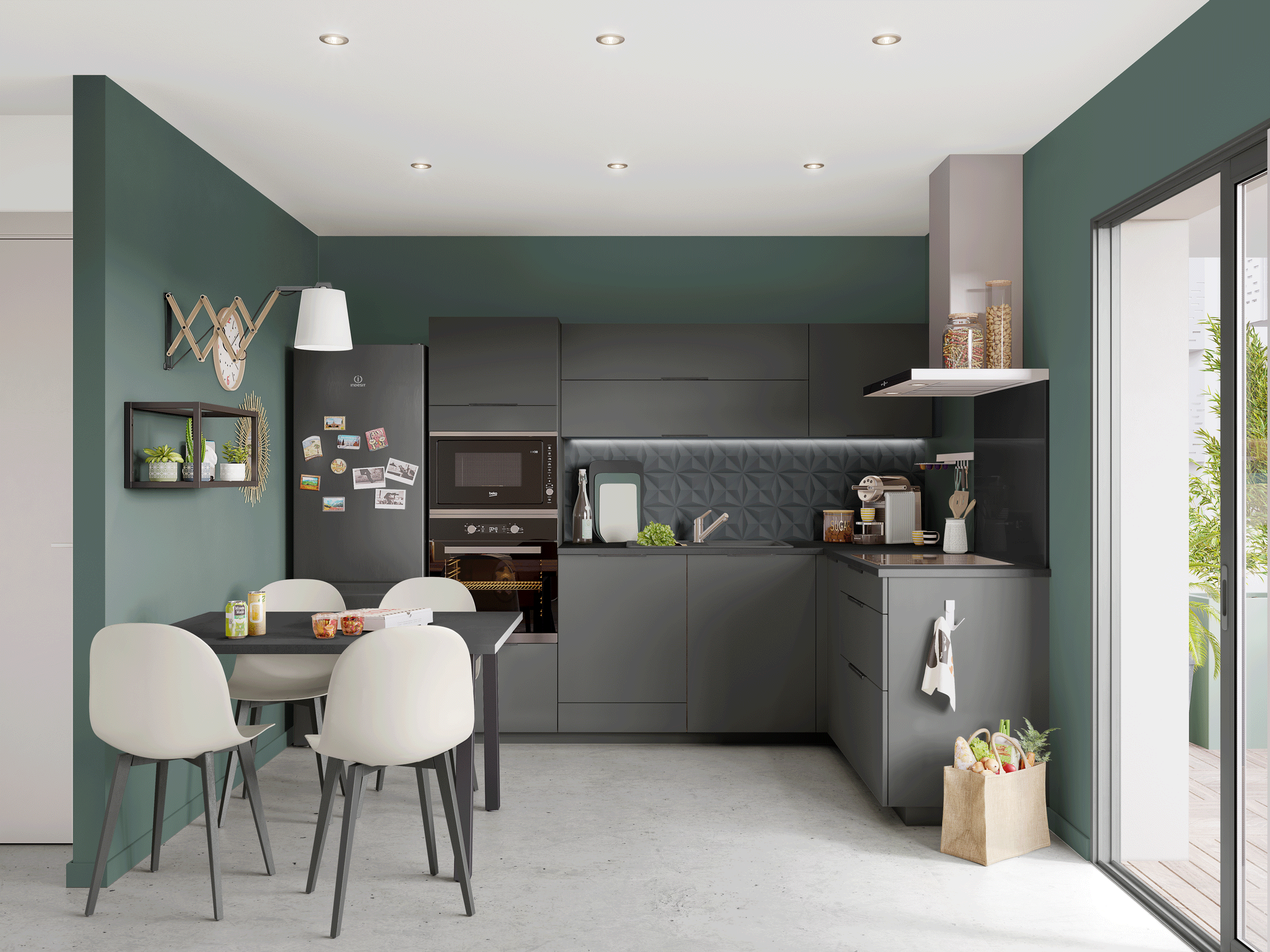 socooc-cuisines-equipees-essentielle-anthracite socooc-cuisines-equipees-essentielle-anthracite