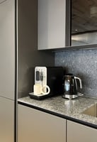 Plan de travail pierre cuisine grise perene