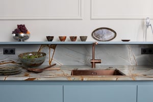 plan de travail motif marbré Perene