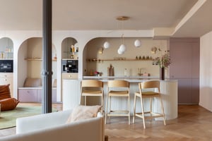 cuisine Perene avec parquet chevron cuisine Perene avec parquet chevron