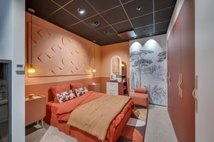 Chambre parentale sur mesure réalisée par Perene Dijon