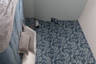 Chambre Perene bleu sous pente, Paris 7