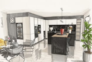 Perene Clermont - cuisine contemporaine blanche
