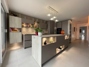 Cuisine ouverte sur le salon