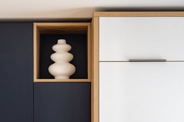 Cuisine bleu blanc marbre bois Perene Paris 15 SIEAPEC-TP _copyright Photo @estelle_lefevre_photographe