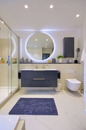 miroir rond rétroéclairé