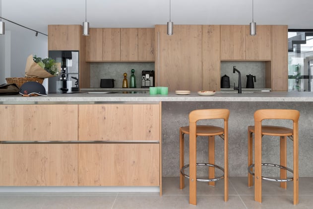 Réalisation d'une cuisine en bois par Perene Mérignac