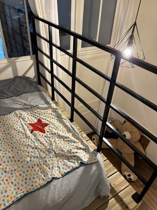 Mezzanine et son garde-corp