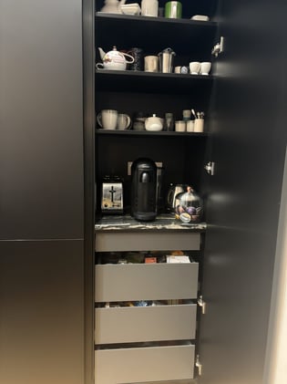 Cuisine noir avec Ilot 5