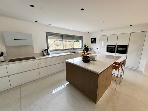 cuisine blanche et bois cuisine blanche et bois