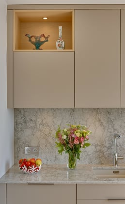 Meuble de cuisine avec plan de travail 