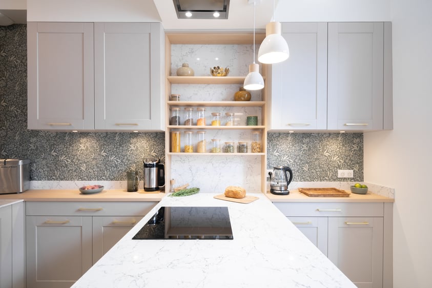 Cuisine bois et blanc Perene Limoges