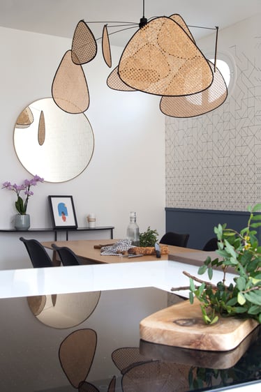 cuisine haut de gamme Fenix Bleu Fes bois