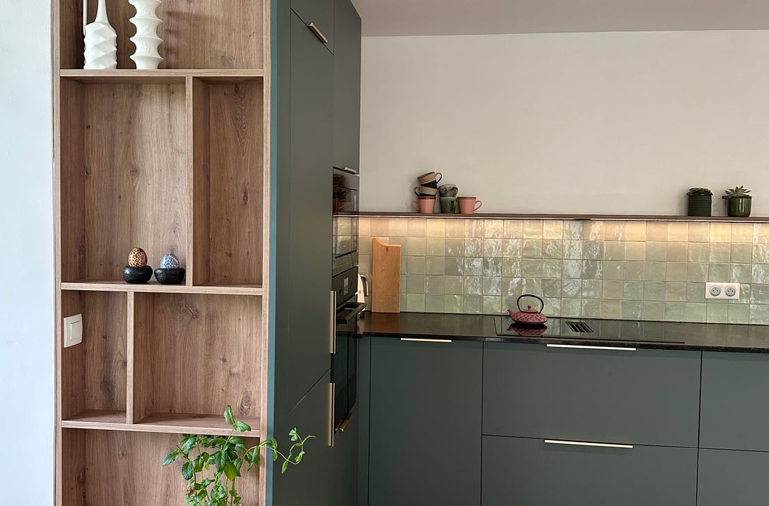 cuisine verte et bois
