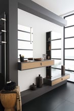 plan de toilette tiroir finition chêne perene 