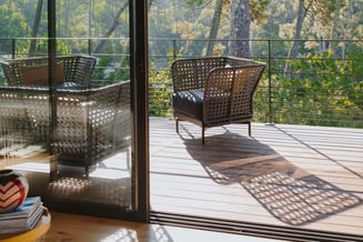 mobilier salon extérieur en bois 