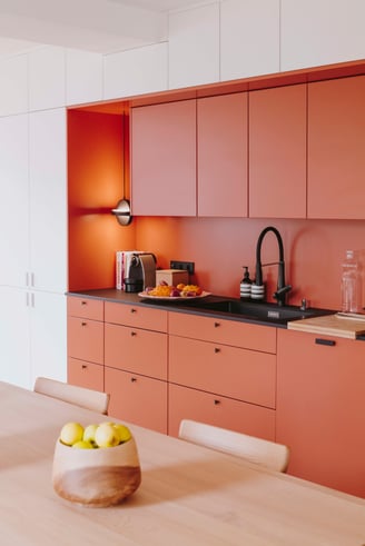 Cuisine color block terracotta Perene