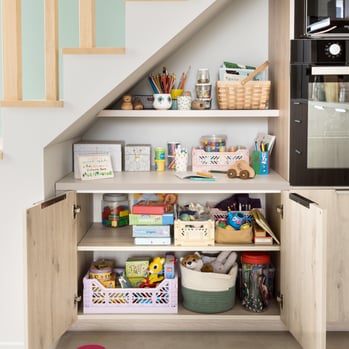 Organisation familiale cuisine Gipsy meubles bas