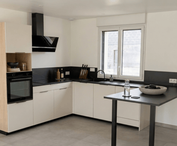 Cuisine blanche et noire