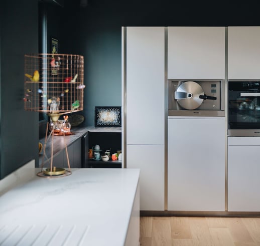 meubles finition blanc cuisine perene 