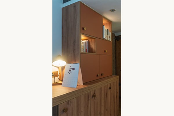 Vue rapprochée du bureau