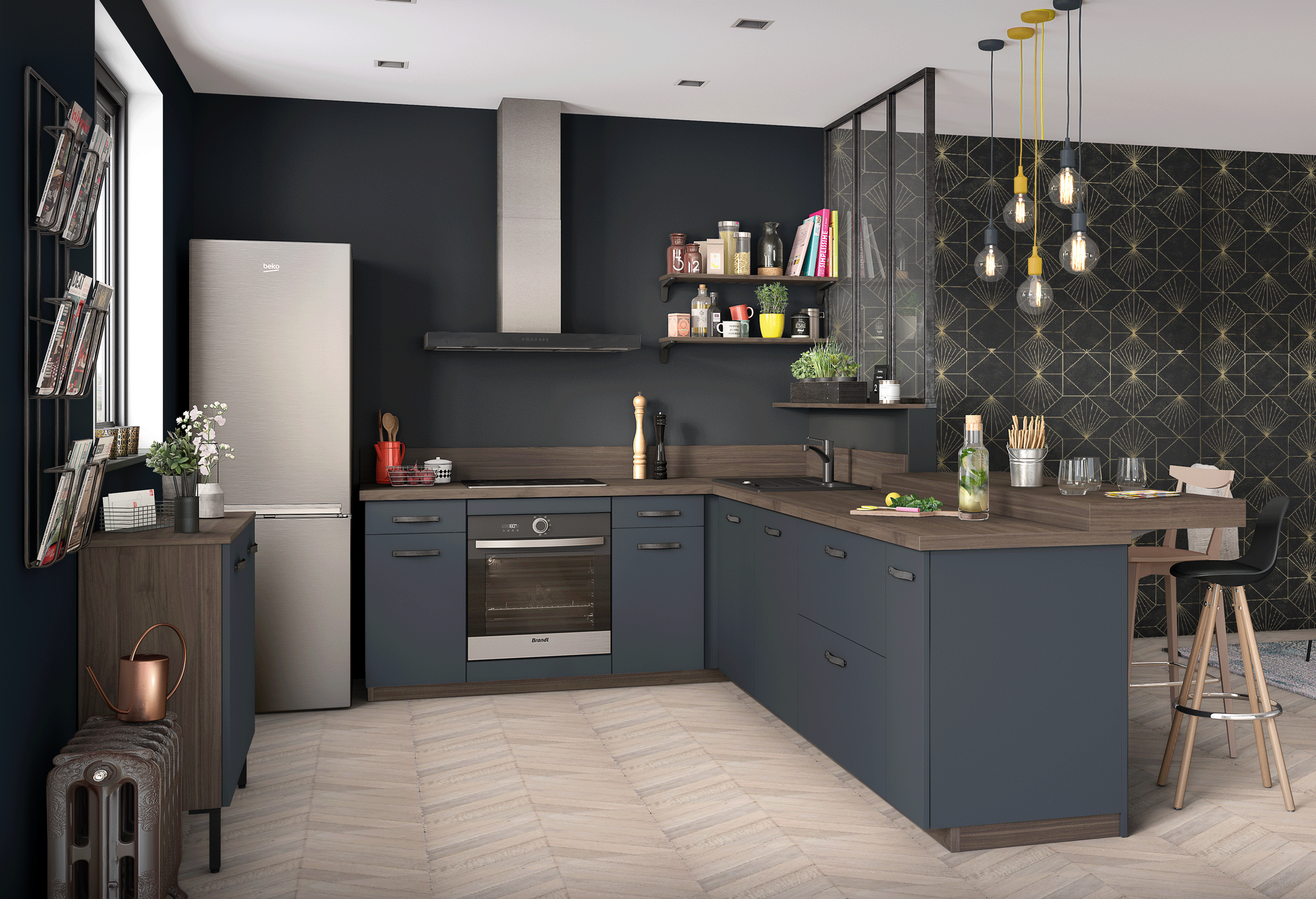 socooc-cuisines-equipees-indus-bleu-nocturne socooc-cuisines-equipees-indus-bleu-nocturne