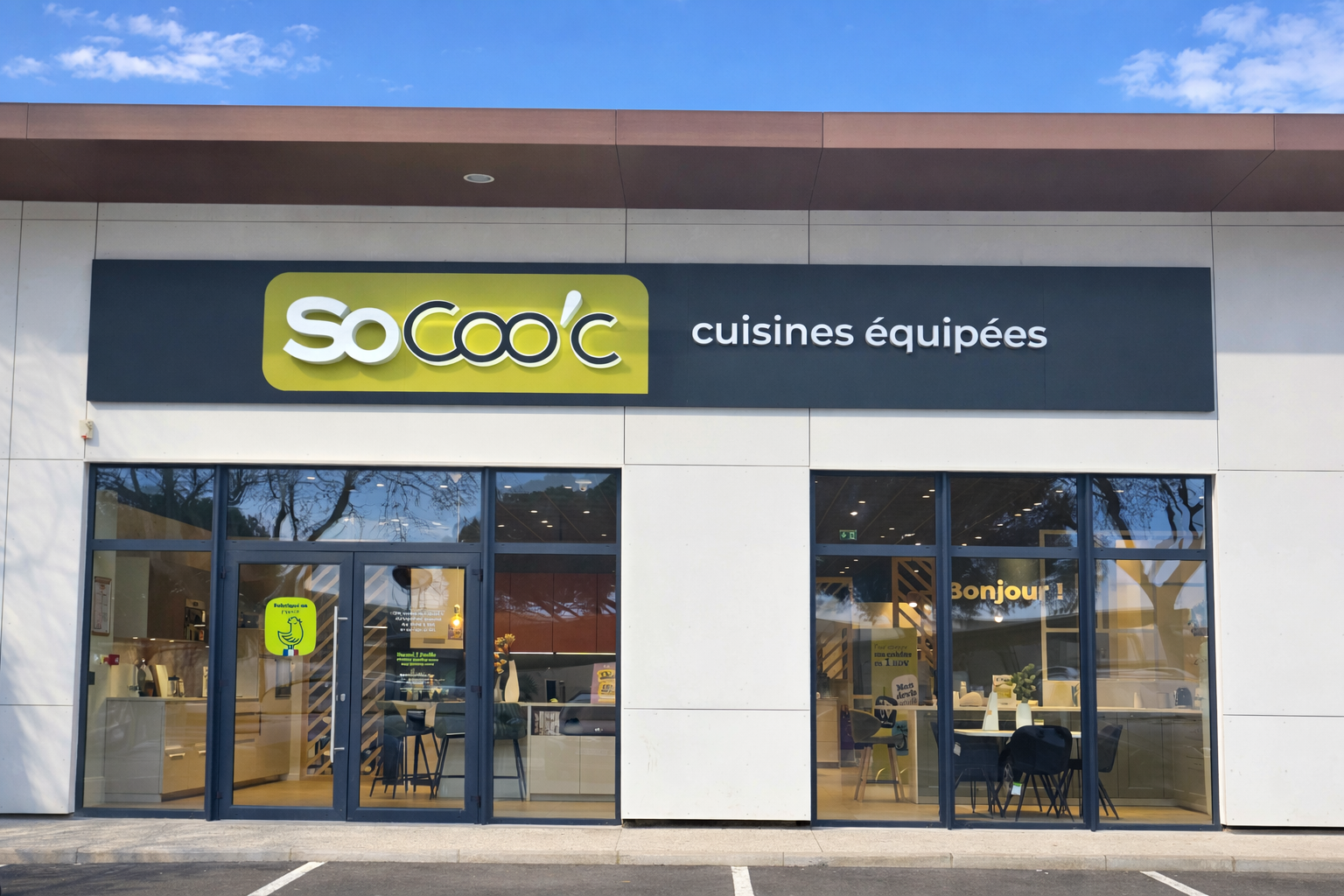 facade magasin Perpignan polygone