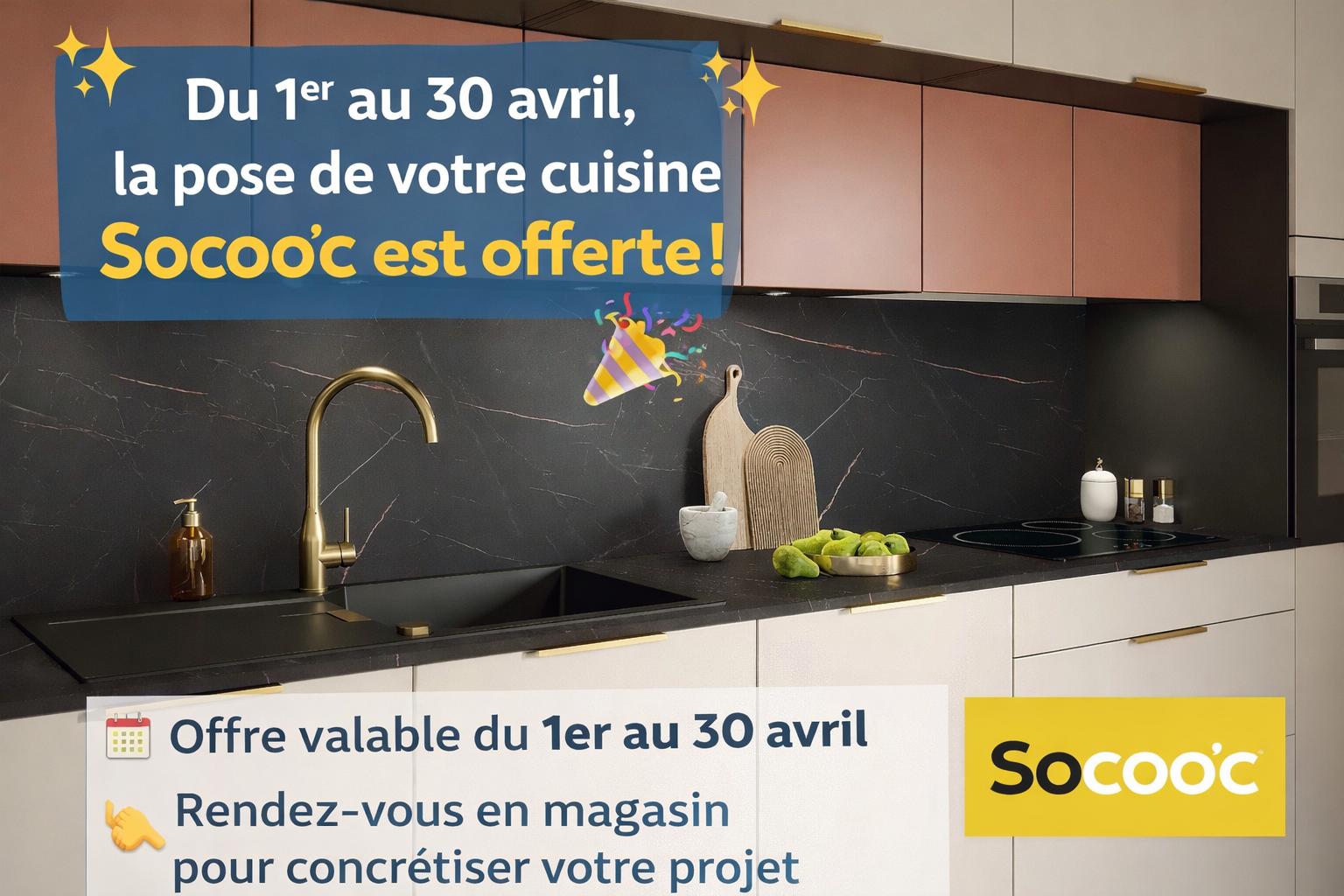 Offre spéciale cuisine Socoo'c avril
