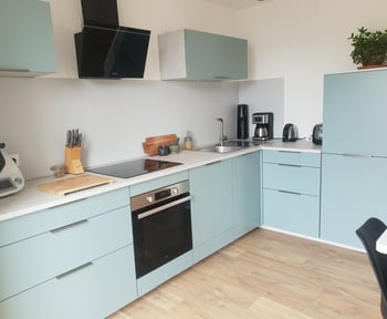 Cuisine en L au look scandinave