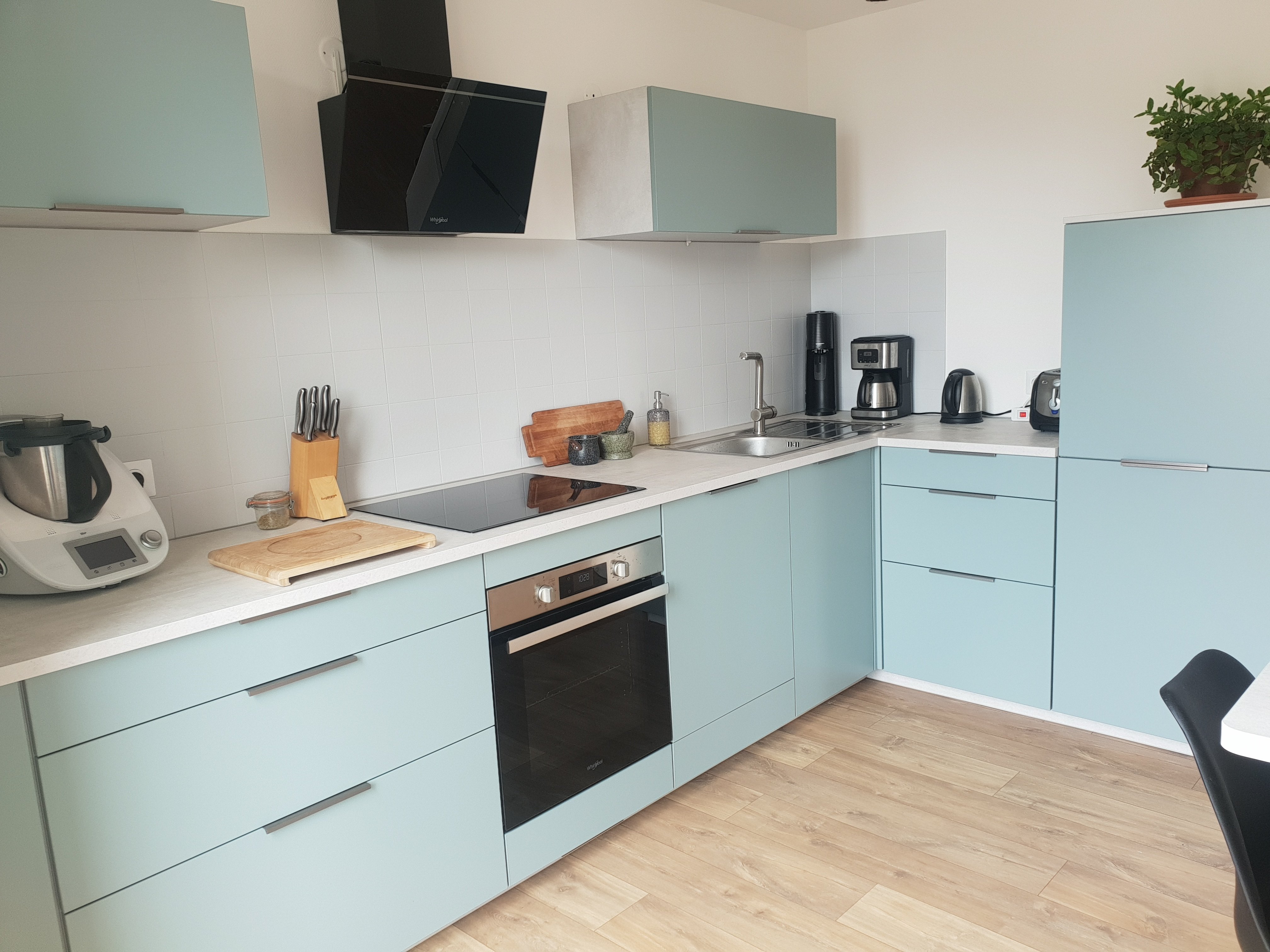 Cuisine en L au look scandinave